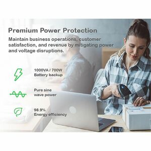 APC Smart-UPS, Line Interactive, 1000VA, Rackmount 2U, 120V, 6x NEMA 5-15R outlets, SmartConnect Port+SmartSlot, AVR, LCD 