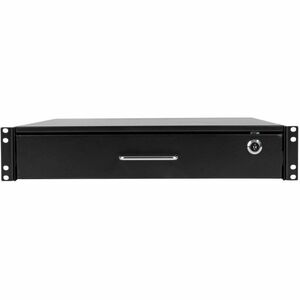 Eaton Tripp Lite Series SmartRack 2U Locking Rack-Mount Storage Drawer - 19? 2U Wide Rack-mountable - Black Powder Coat - 
