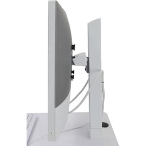 Ergotron StyleView Medical Cart - 7.26 kg Load Capacity - 4 Casters - 101.60 mm Caster Size - White, Aluminium - 61 cm (24