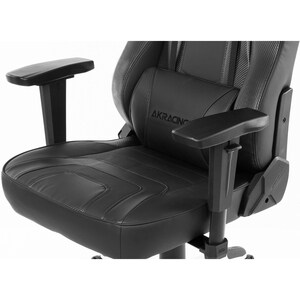 AKRacing Office Series Obsidian Computer Chair - Carbon Fiber Pleather Seat - Carbon Fiber Pleather Back - Black Steel, Me