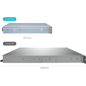 QNAP Short Depth Rackmount NAS with Quad-core CPU and 10GbE SFP+ Port - Annapurna Labs Alpine AL-314 Quad-core (4 Core) 1.