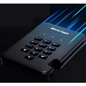 Disque dur Portable iStorage diskAshur PRO2 Durci - 2.5" Externe - 2 To - Conforme aux normes TAA - Client Léger Appareil 