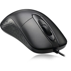 Adesso iMouse W4 Waterproof Antimicrobial Optical Mouse - Optical - Cable - Black - USB - 1000 dpi - Scroll Wheel - 3 Butt