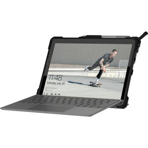 Urban Armor Gear Metropolis Rugged Keyboard/Cover Case Microsoft Surface Go Tablet - Black - Anti-slip, Impact Resistant, 