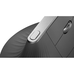 Logitech MX Vertical Maus - Bluetooth/Radio-Frequenz - USB-Typ C - Optisch - 4 Taste(n) - 4 Programmable Button(s) - Schwa