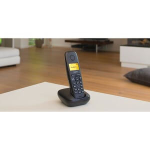 Gigaset A270A Duo DECT Cordless Phone - Black - Cordless - Corded - 1 x Phone Line - 2 x Handset - 1 Simultaneous Calls - 