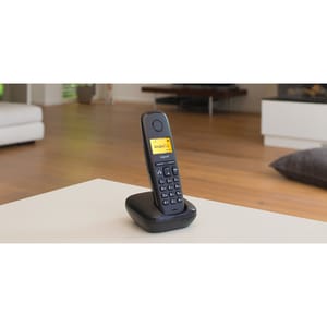 Gigaset A270A Quattro DECT Cordless Phone - Black - Cordless - Corded - 1 x Phone Line - 4 x Handset - 1 Simultaneous Call