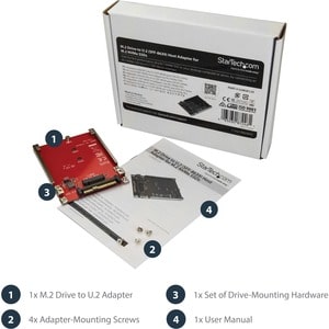 StarTech.com M.2 Drive to U.2 (SFF-8639) Host Adapter for M.2 PCIe NVMe SSDs