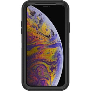 OtterBox Defender Rugged Carrying Case (Holster) Apple iPhone XS, iPhone X Smartphone - Black - Dirt Resistant, Bump Resis