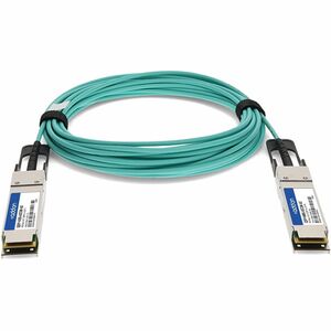 AddOn 5 m Fibre Optic Network Cable - 1.0 - TAA Compliant - Cable for Network Device - First End: 1 x QSFP+ Network - Seco
