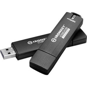 IronKey 128GB D300SM USB 3.1 Flash Drive - 128 GB - USB 3.1 - 256-bit AES - TAA Compliant