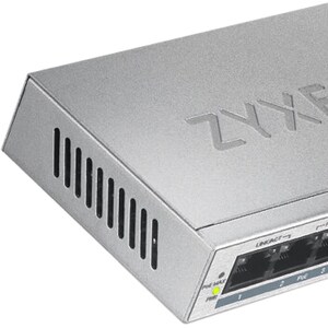 Zyxel 5 Port Gigabit Ethernet Unmanaged POE+ Switch | 4 x PoE+ @ 60W | Plug & Play | Sturdy Metal Housing | Desktop or Wal