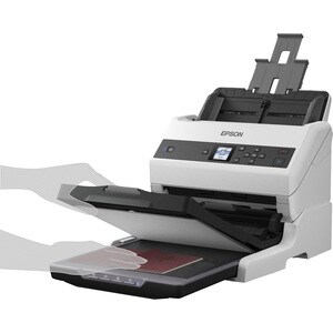 Epson WorkForce DS-870 Flatbed Scanner - 600 dpi Optical - 30-bit Color - 30-bit Grayscale - 65 ppm (Mono) - 65 ppm (Color
