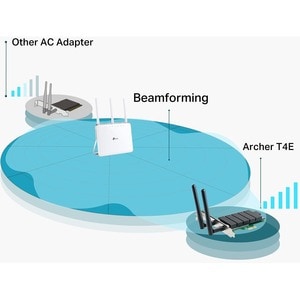 TP-Link Archer T4E Dualband Wi-Fi Adapter für Desktop Computer - IEEE 802.11ac - PCI Express - 1,17 Gbit/s - 2,40 GHz ISM 