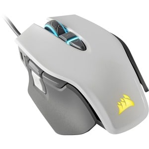 Corsair M65 RGB ELITE Tunable FPS Gaming Mouse - White - Optical - Cable - White - 18000 dpi - 8 Programmable Button(s) - 