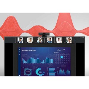ViewSonic VB-CAM-001 - Webcam - 2,1 Megapixel - 30 fps - Schwarz - USB 2.0 - 1920 x 1080 Pixel Videoauflösung - 110° Angle