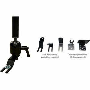 CTA Digital Aluminum Vehicle Mount for 7-14 Inch Tablets, Including iPad 10.2-inch (7th/ 8th/ 9th Generation) - 7" to 14" 