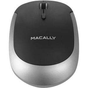 Macally Bluetooth Optical Quiet Click Mouse - Optical - Wireless - Bluetooth - 1600 dpi - Scroll Wheel - 2 Button(s) - Sym