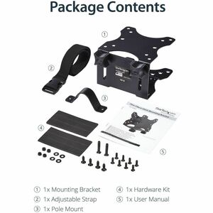 StarTech.com Thin Client Mount - VESA Mounting Bracket - Under Desk Computer Mount - Thin Client PC Monitor Mount - 5 kg L