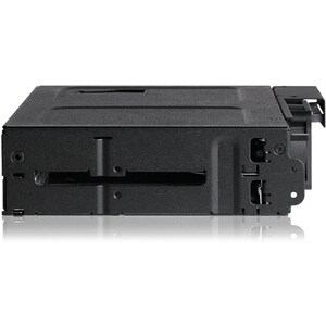 Icy Dock ToughArmor MB602SPO-B Drive Enclosure for 5.25" - Serial ATA/300 Host Interface Internal - Black - 2 x HDD Suppor