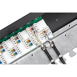 16-Port Cat6a Shielded Patch Panel