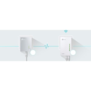 TP-Link TL-WPA4221 KIT Powerline Network Adapter - 2 x Network (RJ-45) - 600 Mbit/s Powerline - 300 m Distance Supported -