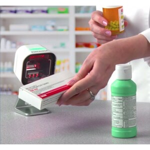 Magellan 1500i - Lector de códigos de barras - Cableado - Magellan 1500i, White, Std Configuration, 2D, Tilting Soporte, U