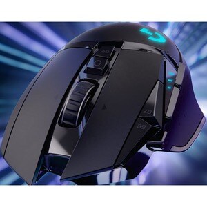Logitech LIGHTSPEED G502 Gaming Mouse - Wi-Fi - USB - Black - Wireless - 16000 dpi - Scroll Wheel