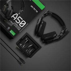 Astro A50 Wireless Headset with Lithium-Ion Battery - Stereo - Wireless - 30 ft - 20 Hz - 20 kHz - Over-the-head - Binaura