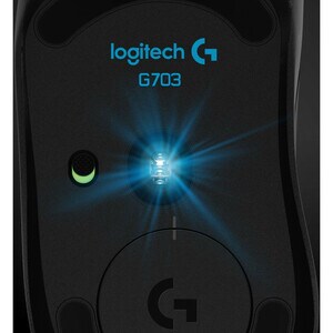 Logitech G703 Gaming Mouse - Wi-Fi - USB - PMW3366 - 6 Button(s) - Black - Wireless - 12000 dpi - Symmetrical