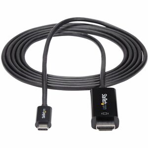 StarTech.com 6ft (2m) USB C to HDMI Cable - 4K 60Hz USB Type C DP Alt Mode to HDMI 2.0 Video Display Adapter Cable - Works