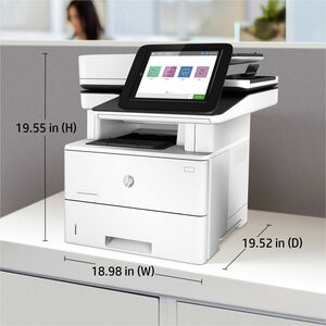 Print, copy, scan and optional fax; Up to 43 ppm; As fast as 6 sec; Up to 150,000 pages; 1 Hi-Speed Device USB 2.0; 2 Hi-S