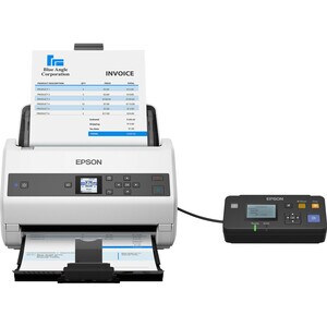 Escáner de superficie plana Epson WorkForce DS-970 - 600 ppp Óptico - 30 bits Color - 30 bits Escala de grises - 85 ppm (M