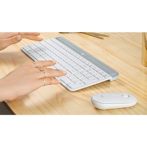 Logitech MK470 Keyboard & Mouse - Danish, Norwegian, Swedish, Finnish - USB Wireless RF - USB Wireless RF - Optical - 1000