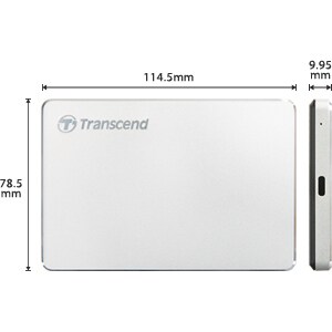 Transcend StoreJet 25C3S 2 TB Hard Drive - Internal - USB 3.1 Type C