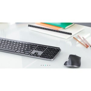 Logitech MX Master 3 Mouse - Bluetooth/Radio Frequency - USB - Darkfield - 7 Button(s) - Graphite - Wireless - 2.40 GHz - 