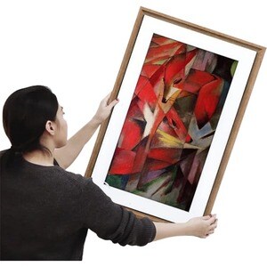 Meural Canvas II Digital Frame - 27" (685.80 mm) LCD Digital Frame - Dark Wood - 1920 x 1080 - Wireless - 16:9 - Anti-glar