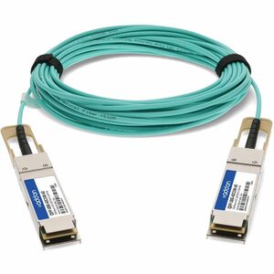 AddOn 15 m Fibre Optic Network Cable - 1 - TAA Compliant - Cable for Network Device - First End: 1 x QSFP28 Network - Seco