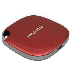 Hyundai 500 GB Portable Solid State Drive - External - Red - Tablet, Notebook, Gaming Console, Desktop PC Device Supported