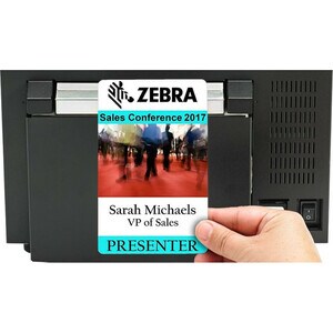 Zebra ZC10L Single Sided Desktop Dye Sublimation/Thermal Transfer Printer - Colour - Card Print - USB - 6 Second Mono - 18