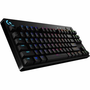 Logitech G PRO Gaming Keyboard - Cable Connectivity - Micro USB Interface - RGB LED - English (US) - Black - Mechanical Ke