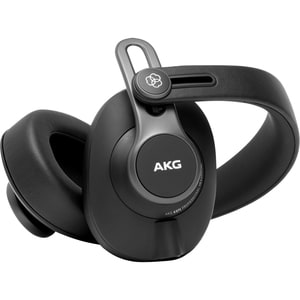 AKG K371-BT Over-Ear, Closed-Back Foldable Studio Headphones With Bluetooth - Stereo - Gunmetal Black - Mini XLR - Wired/W