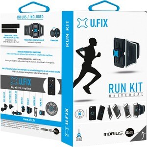 MOBILIS U.FIX Tasche (Armband) Smartphone, Key - Schwarz - Acrylnitril-Butadien-Styrol (ABS), Neopren, PVC, Polyester Körp