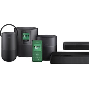 Bose Tragbar Bluetooth Smart Speaker - Google Assistant, Alexa Unterstützt - Schwarz - 360° Circle Sound - Wireless LAN - 