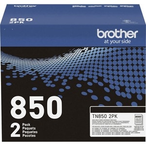 Brother TN-850 Original High Yield Laser Toner Cartridge - Twin-pack - Black - 2 / Box - 8000 Pages Black (Per Cartridge)