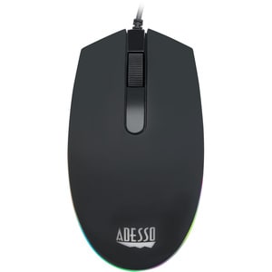 Adesso EasyTouch 137CB Illuminated Gaming Keyboard & Mouse Combo - USB Cable - 104 Key - English (US) - Black - USB Cable 