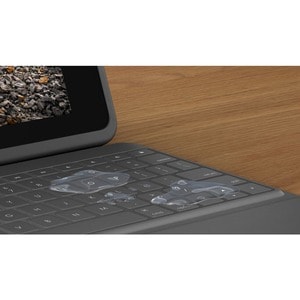 Logitech Rugged Folio Keyboard/Cover Case (Folio) for 25.9 cm (10.2") Apple iPad (7th Generation) Tablet - Graphite - Drop