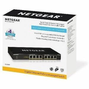 Netgear Business GS308PP Ethernet Switch - 8 Ports - Gigabit Ethernet - 10/100/1000Base-T - 2 Layer Supported - 90 W Power