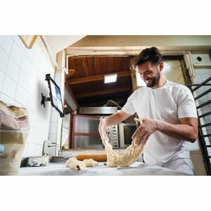 CTA Digital Security VESA and Wall Mount for 7-14 Inch Tablets, including the iPad 10.2-Inch (7th/ 8th/ 9th Gen.), Black -