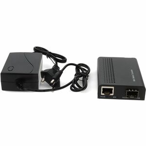 AddOn Transceiver/Media Converter - TAA Compliant - 1 Port(s) - 1 x Network (RJ-45) - Twisted Pair, Optical Fiber - Single